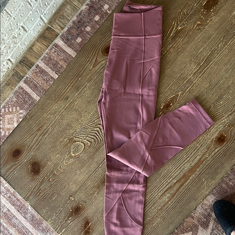 Lululemon 25” tights dusty rose